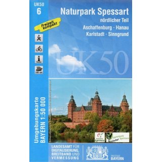 UK 50- 6   Naturpark Spessart - nrdl. Teil 1:50.000