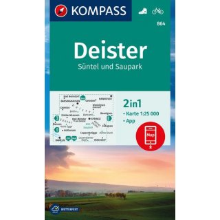 WK  864 Deister, Sntel und Saupark 1:25 000