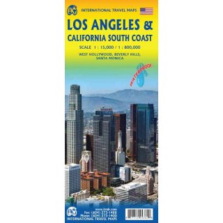 California South & Los Angeles 1:1 000 000 / 1:15 000