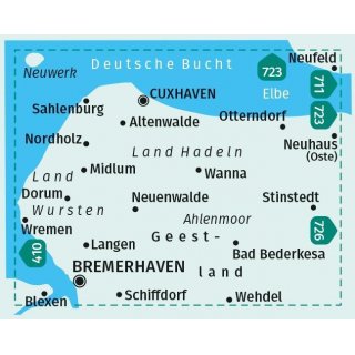 WK  400 Bremerhaven, Cuxhaven 1:50.000