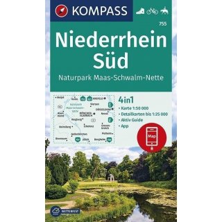 WK  755 Niederrhein Sd, Naturpark Maas-Schwalm-Nette 1:50.000