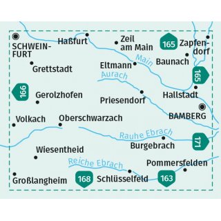 WK  167 Nrdlicher Steigerwald, Bamberg 1:50 000