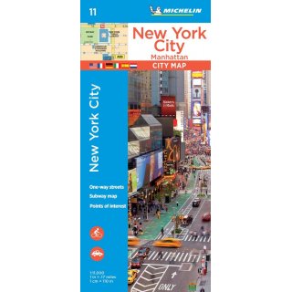 New York City, Manhattan 1:11.000
