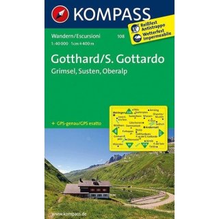 WK  108 Gotthard/S. Gottardo 1:40 000