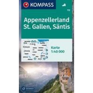 WK  112 Appenzellerland, St. Gallen, Sntis 1:40 000