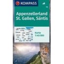 WK  112 Appenzellerland, St. Gallen, Säntis 1:40 000