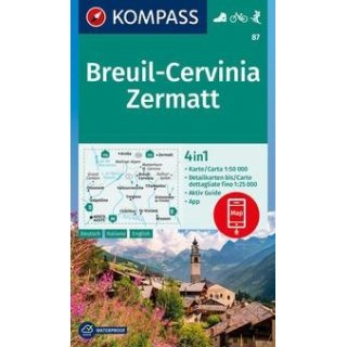 WK   87 Breuil-Cervinia, Zermatt 1:50 000