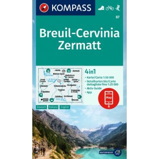 WK   87 Breuil-Cervinia, Zermatt 1:50 000