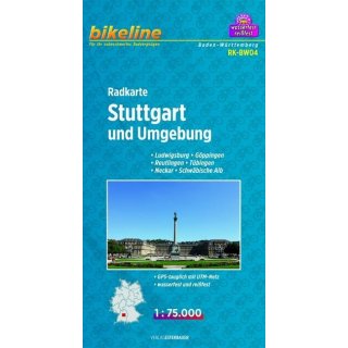 Stuttgart und Umgebung 1:75 000