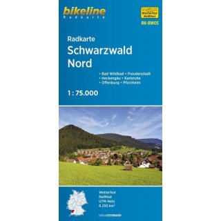 Schwarzwald Nord 1:75 000