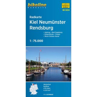 Kiel, Neumnster, Rendsburg 1:75.000