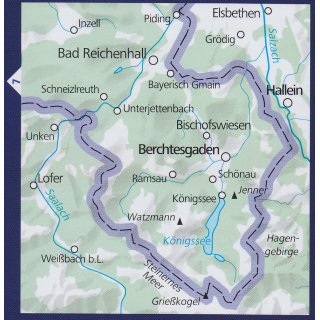 Berchtesgaden, Bad Reichenhall, Knigssee 1:35.000