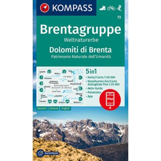 WK   73 Brentagruppe, Dolomiti di Brenta 1:25.000