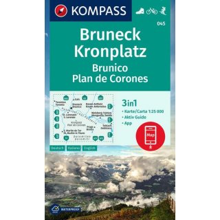 WK   45 Bruneck, Kronplatz Brunico Plan de Corones 1:25.000