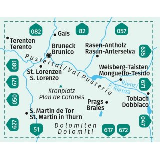 WK   045 Bruneck, Kronplatz  1:25.000