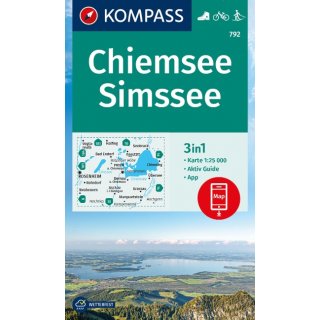 WK  792 Chiemsee, Simssee 1:25.000