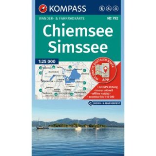 WK  792 Chiemsee, Simssee 1:25.000