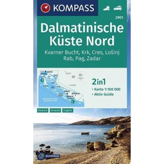 Dalmatinische Küste Nord 1:100 000