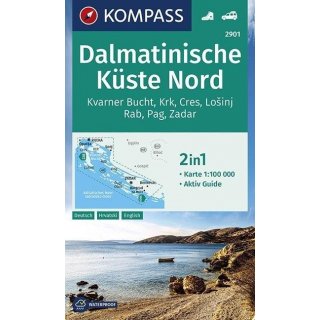 Dalmatinische Kste Nord 1:100 000