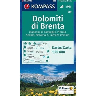 WK  688 Dolomiti di Brenta 1:25.000