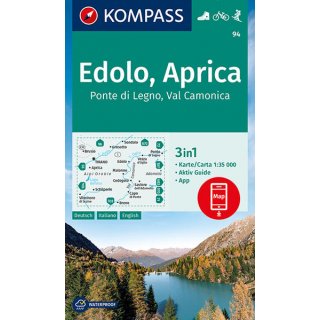 WK   94 Edolo, Aprica, Ponte di Legno, Val Camonica 1:35.000