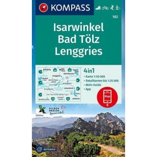 WK  182 Isarwinkel, Bad Tlz, Lenggries 1:50.000