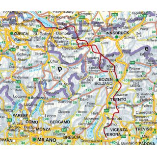 Fernwanderweg E5. Alpen�berquerung