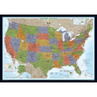 USA Dekorator Wandkarte Großformat
