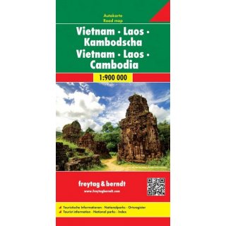 Vietnam - Laos - Kambodscha 1:900.000