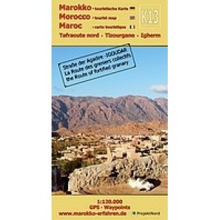 K13: Tafraoute-Nord &bull; Tizourgane &bull; Igherm &bull; 1:120.000