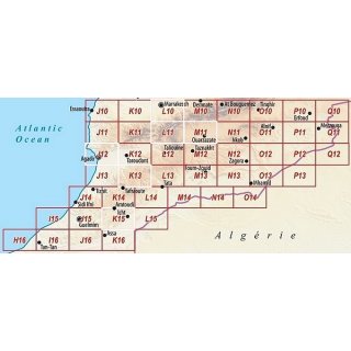 K13: Tafraoute-Nord &bull; Tizourgane &bull; Igherm &bull; 1:120.000